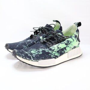 Adidas NMD R1‎ PK Primeknit Nomad Green Marble Flash BB7996 Mens Size 8.5